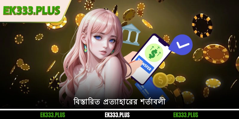 EK333 টাকা তোলা 1 বিস্তারিত প্রত্যাহারের শর্তাবলী