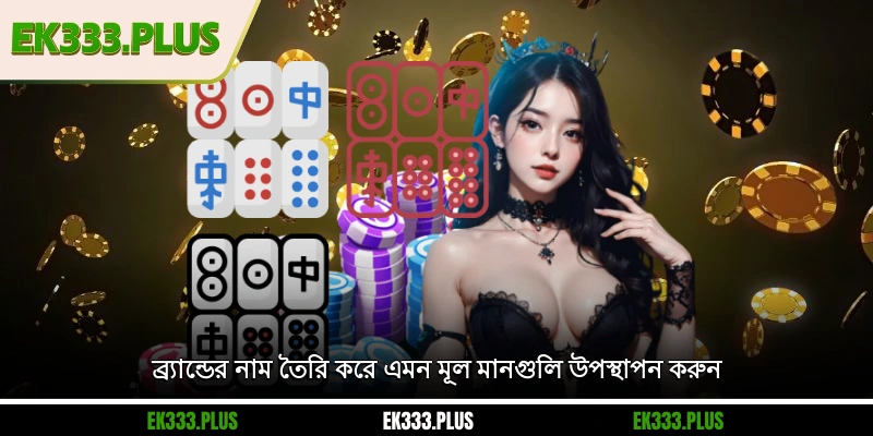 EK333 পরিচিতি 2 ব্র্যান্ডের নাম তৈরি করে এমন মূল মানগুলি উপস্থাপন করুন